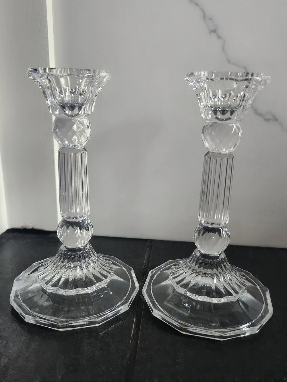 Fifth Avenue Crystal Candlestick Pair